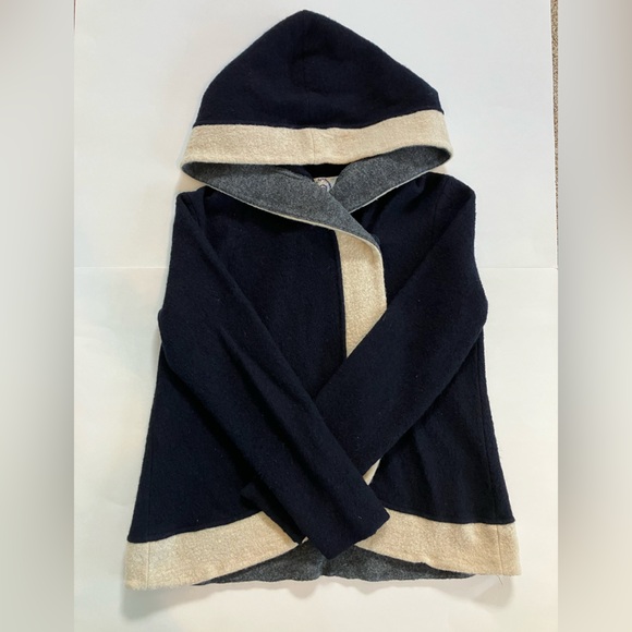 Anthropology Rosie Neira Neim Colorblock Wool Hoodie Jacket Size Small - Picture 5 of 10